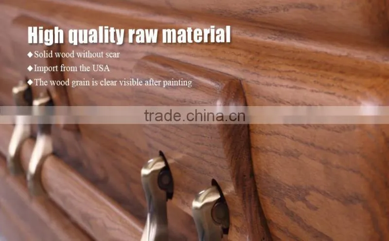 Ameican style exported casket interior decoration