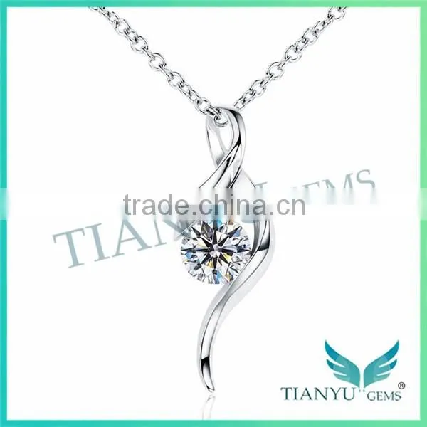925 Sterling Sliver 9 Hearts & Flower White Moissantie Diamond Pendants Charms for Necklace Jewelry