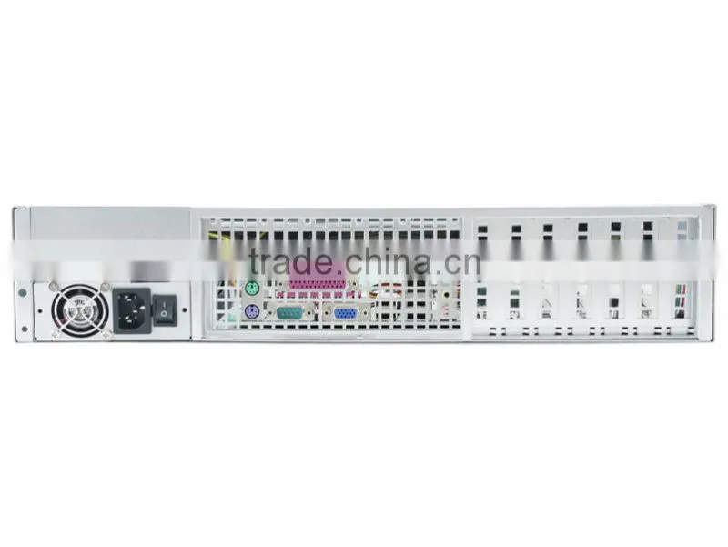 ED204H40-D Short Depth 400mm 4 Bay Hot Swap 2U Server Case for VOIP Gateways