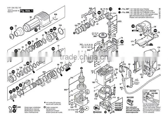 GBH11DE power tool parts O-rings