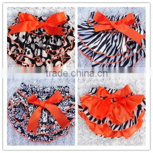 New design baby girl bloomer soft and solid ruffle bllomer comfortable newborn baby gold polk dot bloomer