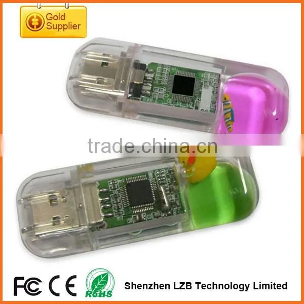 OEM custom made promotional gift Liquid USB Flash drive,Liquid USB Memory Disk 4GB,Aqua USB Flash drive