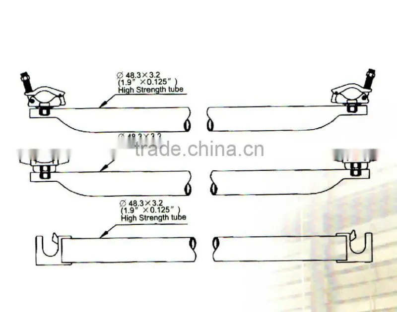 YH Scaffolding Manufactured Best Price Strong Welded HDG Cuplock Ledger Blade