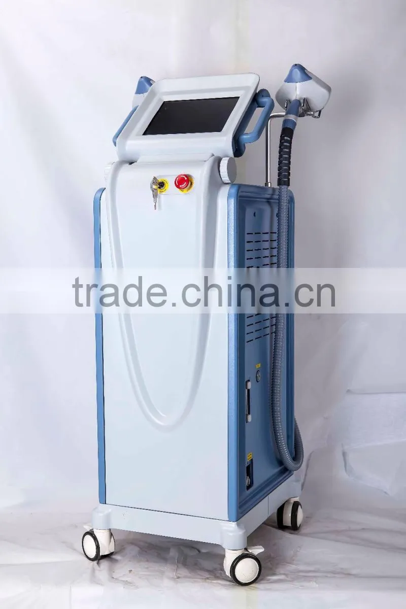 2015 Newest design ipl hair removal beauty equipment/e-light ipl rf+nd yag laser multifunction machine