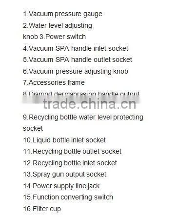 NS-H104 diamond microdermabrasion diamond peel machine