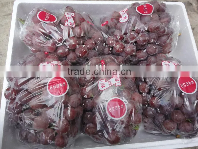 Chinese red globe grapes size