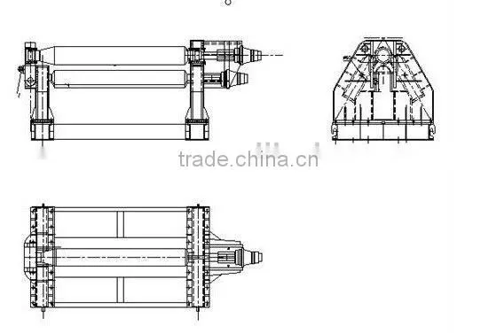 CNC 4-roller hydraulic rolling machine,2500mm CNC 4-roll hydraulic plate rolling machine