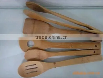 Bamboo spoon set kitchen utensils and chopsticks