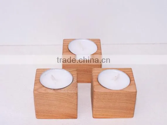 Modern Natural Home Decoration Wooden Candle Holder Reclaimed Wood Candle Holders Gifts