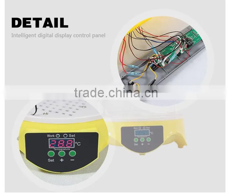HHD 96% Hatching Rate Cheap Price Automatic Chicken Egg Incubator Hatching 7 Eggs For Sale Edward Brand From China