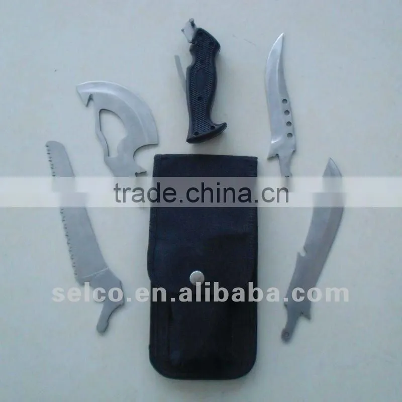 6pcs hunting fishing knife set