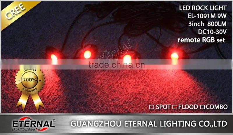 4/6/8/12 POD Rock LED Off Road Jeep ATV golf cart Truck Vehicle Rock Crawler Light RGB rock light