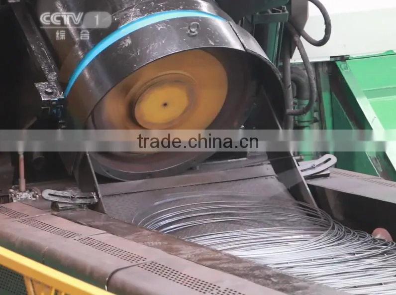 Cold ribbed steel wire production line