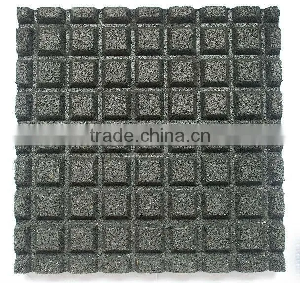 safety colored rubber floor tile 40mm thick in garden supplies
