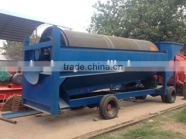 Mobile sand washing stone drum separation screen