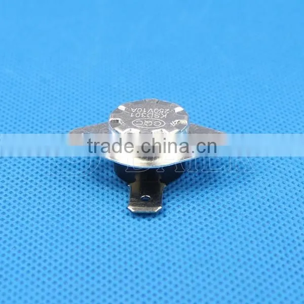 Temperature and Humidity Controller 10/15A 250VAC NO/NC 55~180 Degree KSD301-BF2 Flat Pins