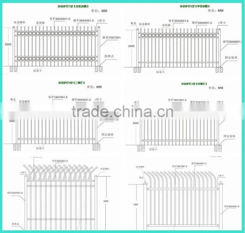 home decorate steel prefab fence panels for sale