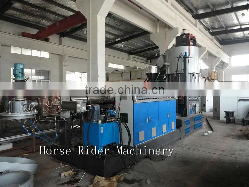 PP PE film agglomerator machine/pp pe film recycling pelletizer