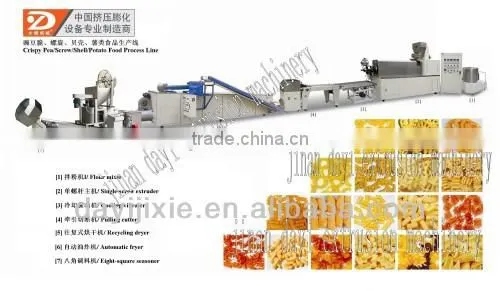 single screw extruder fried snack machine