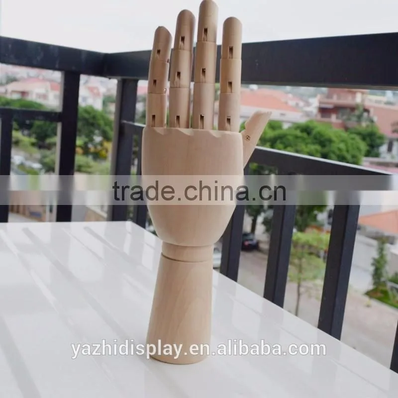 Jewelry display wooden mannequin hand Ffor art project
