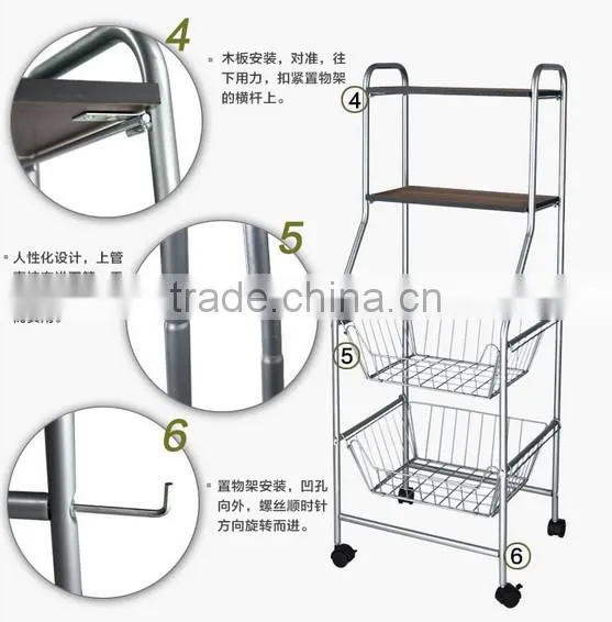 modern design high quality kitchen wire shtorage rack