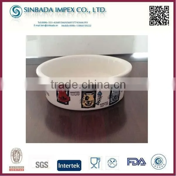 ceramic dog food bowl