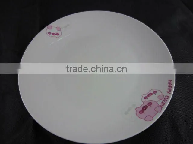 16 pcs dinnerware set with pig pattern decal