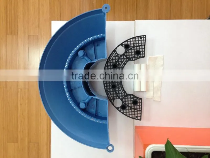 China SOL company decorative lamp post decoration planter