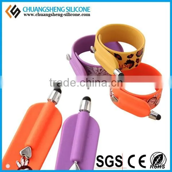 Mobile screen touch Silicone pen bracelet for phone or pad