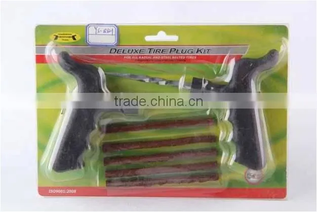 7pcsEmergency tubeless tire repair kit/Car tyre repair tool kit/Tire repair tool kits with 3pcs glue