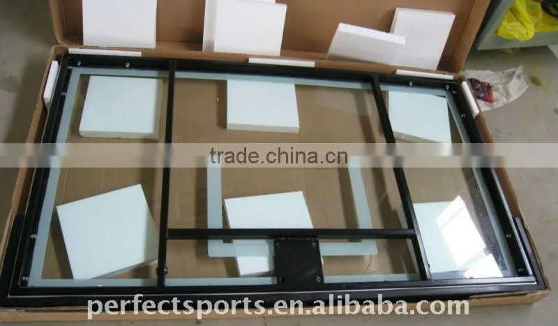 Fully-tempered Glass Basketball Backboard with Steel Frame