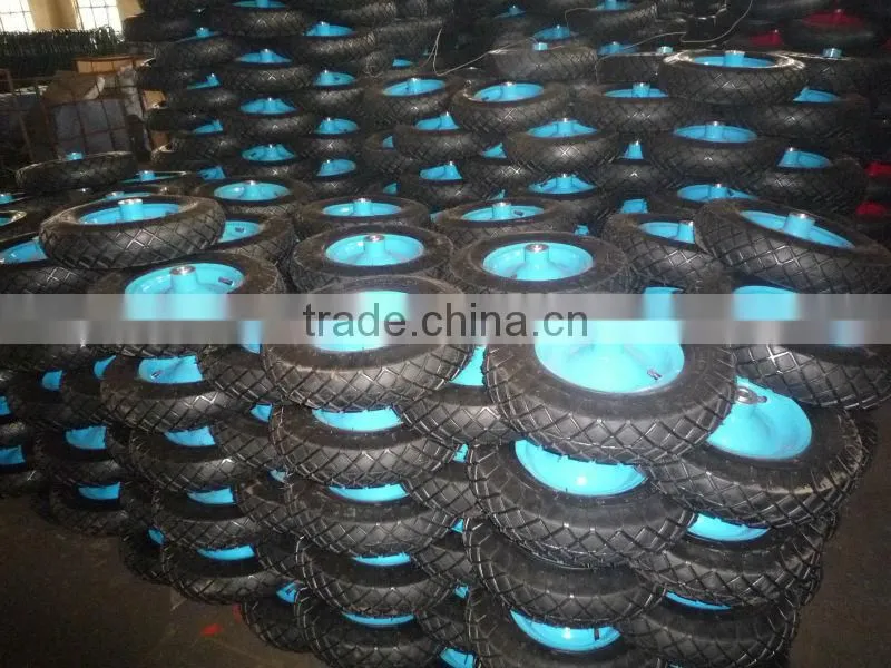 4.10/3.50-4 heavy duty agriculture pu foam rubber wheels