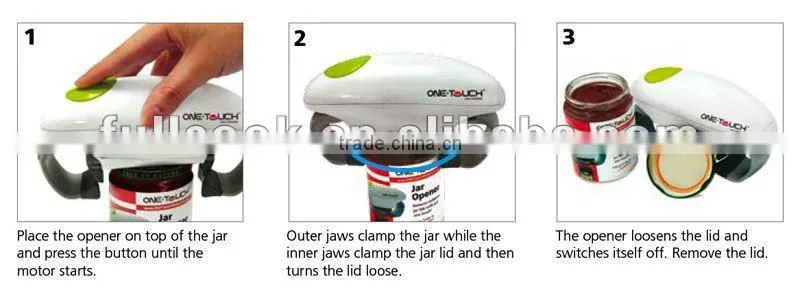 As Seen on TV! Upgraded! One Touch Electric Jar and Can Opener
