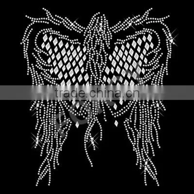 Heat transfer iron on motif Citrine Angel Wings