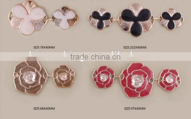 Zinc alloy jewelry decoration for clothing shoes bags gold garment bags shoes accessories