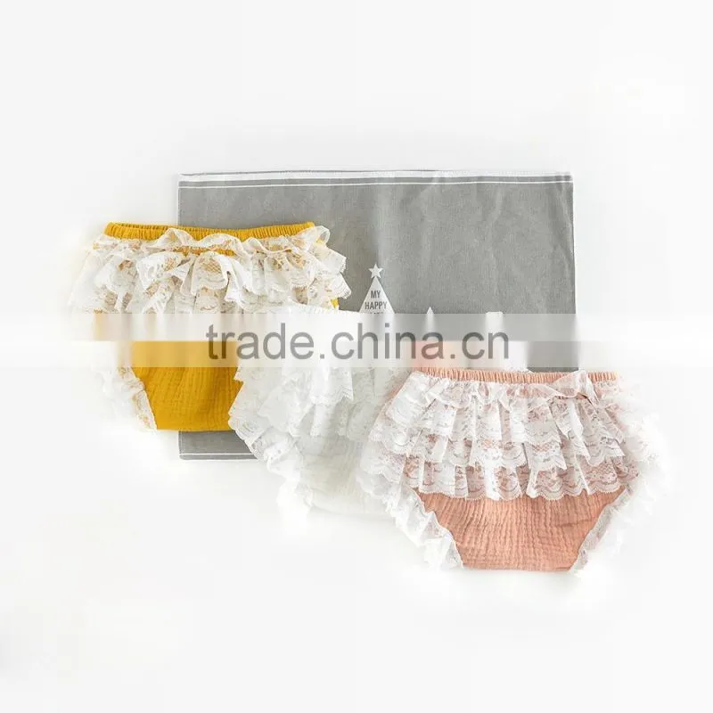 Baby girl bloomers pink ruffled diaper cover wholesale baby clothes