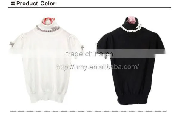 Latest design summer short sleeve kids sweaters