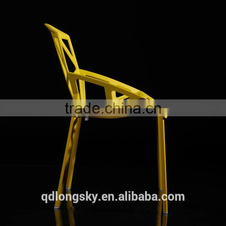 LS-4003 Wholesale Modern high quality Indoor and Outdoor Furniture PP dining chair plastic garden chair