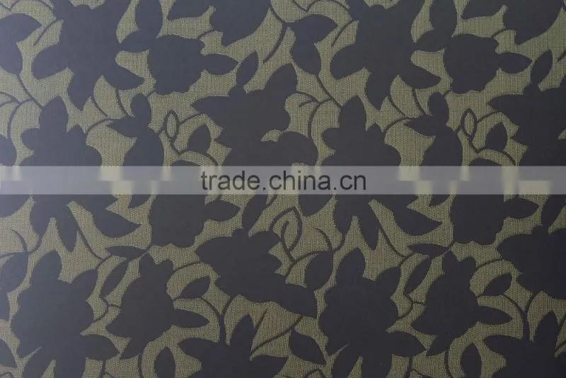 Wholesale good quality home textile, leaf design woven fabric