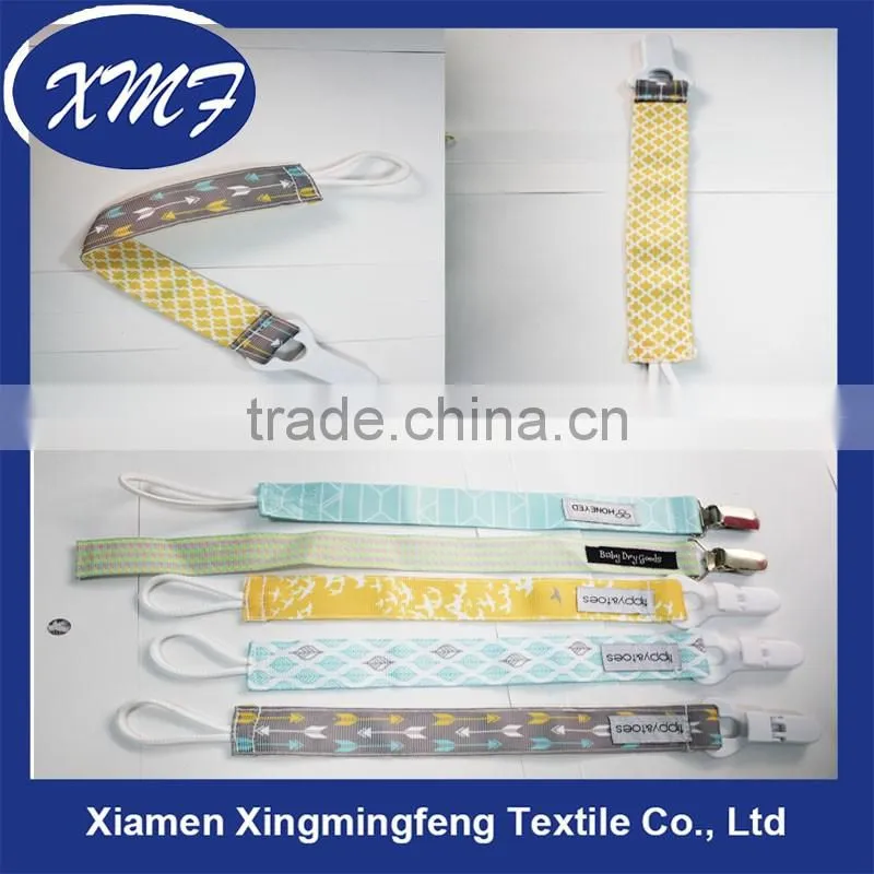 Nursing Bottle Clip Baby Water Baby Bottle Belt Clip printed ribbon for Baby bottlepacifier clip