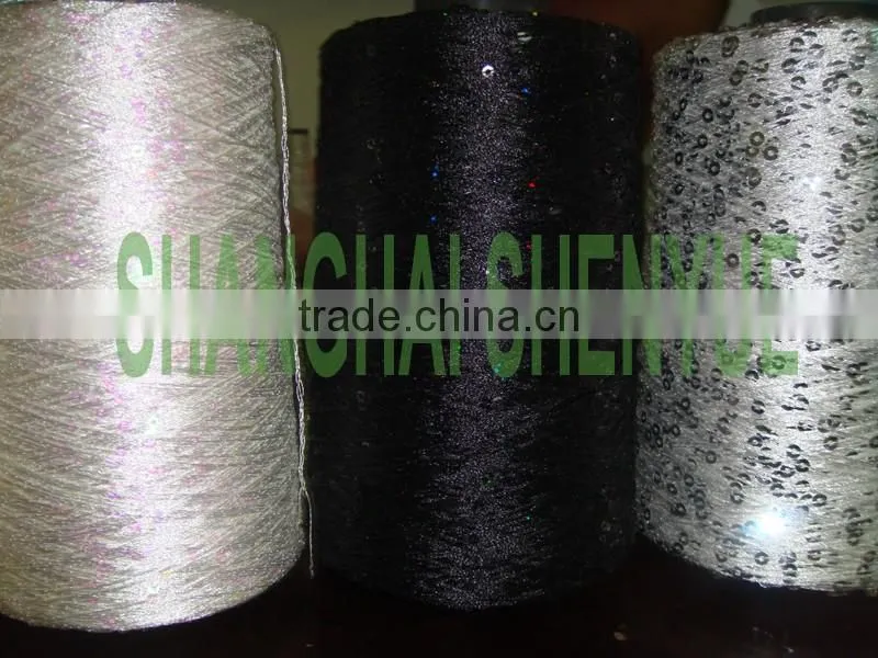 120D polyester sequin yarn for knitting