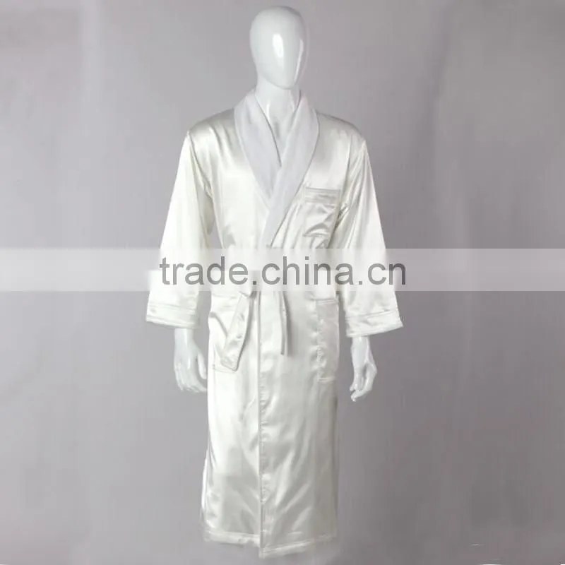 High quality men's and women's satin cotton hotel wholesale bathrobe