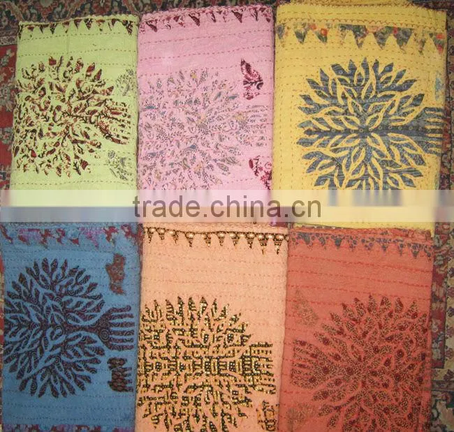 kantha quilts/kantha bedcovers /hand quilted bedcovers/kantha rallis