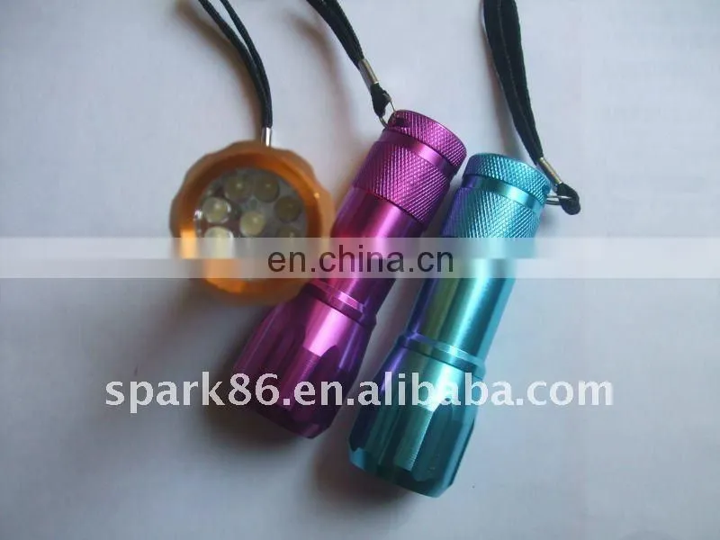 LED emergency mini flashlight UV black invisible ink checked