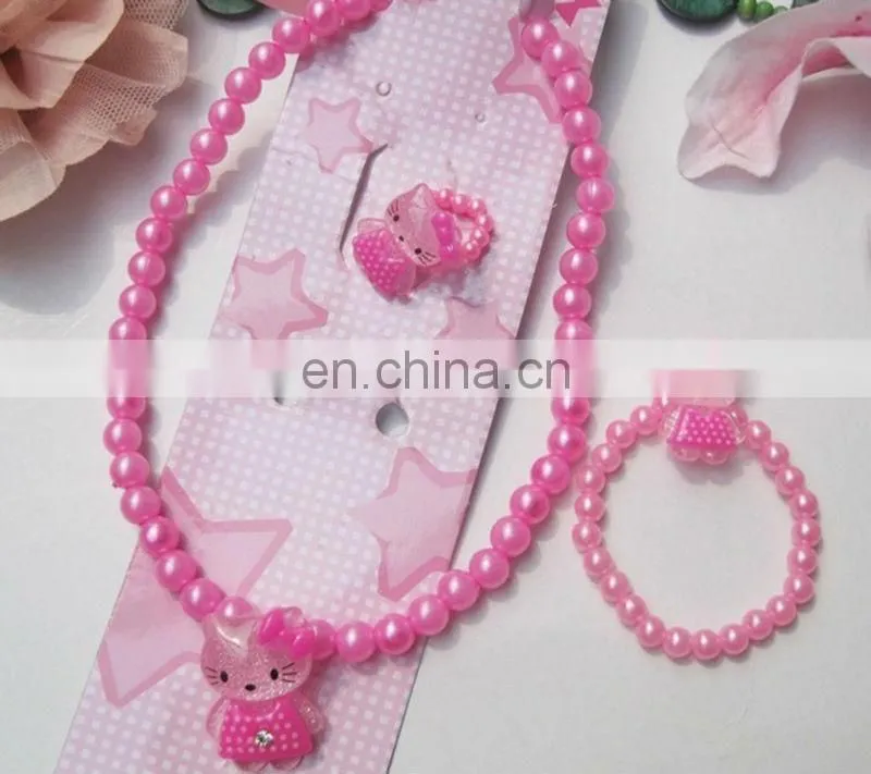Pink Kids Necklace set Jewelry
