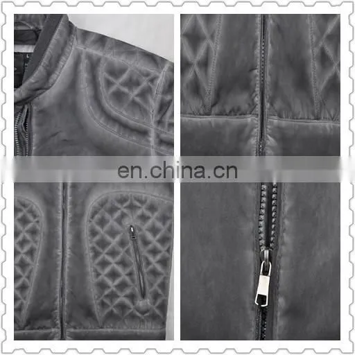 2015 last fashion spring handsome motrocycling man leather jacket