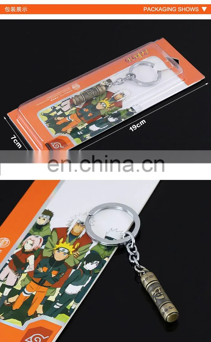 Naruto Scroll Key Chain Bronze Wholesale Hot New Anime Key Chain Naruto Key Chain