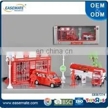Hot sale alloy pull back car diecast fire truck sey toys
