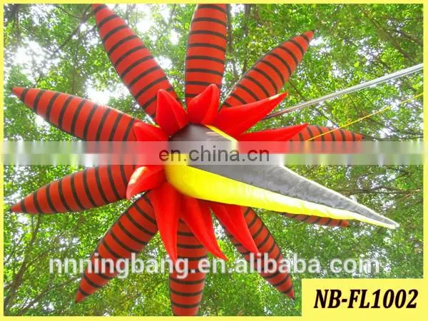 New style attractive decoration inflatable LED star /inflatable LED flower