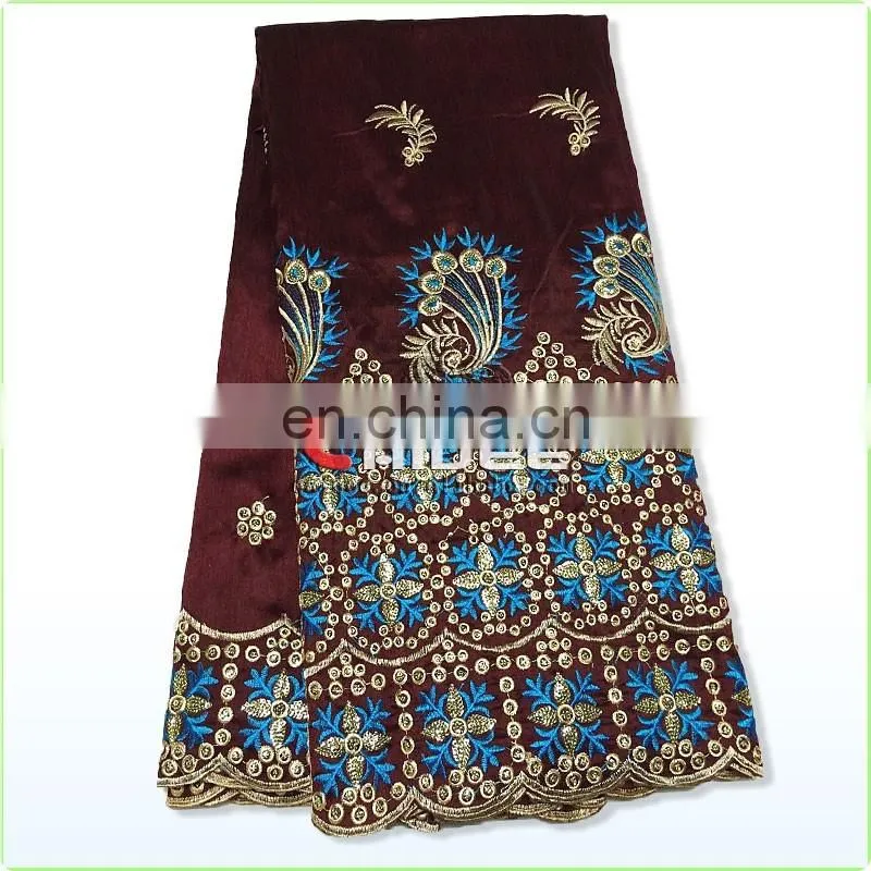 2014 african wear beaded raw silk george raw silk fabric for sale No.LG41200491